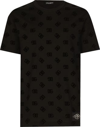 Dolce & Gabbana Mens Black Cotton Clothing T-shirts And Polos - Size EU 48 (Mens)