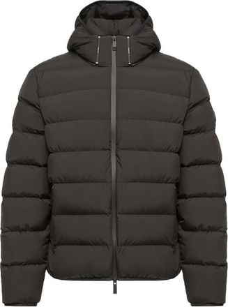 Moncler Black Quilted Hood Jacket
