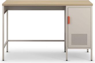 DRAWER Escritorio de 1 puerta de metal l120cm - beige