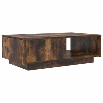 vidaXL Mesa De Caf&eacute; Roble Ahumado 95 X 55 X 31 Cm Madera De Ingenier&iacute;a Vidaxl