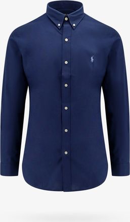 Ralph Lauren Camicia in cotone con logo ricamato frontale - POLO RALPH LAUREN - gender_Man