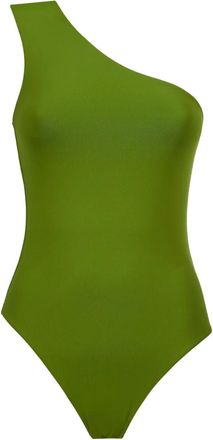 Taller Marmo Costume intero monospalla Yacare - Verde