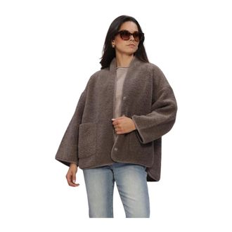 Knit-ted Dames, Jassen, Bruin, Maat: L/Xl Zijde