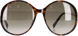 Givenchy Pre-owned Accessories, female, Brown, Size: ONE SIZE Pre-owned Round Oversized Sunglasses