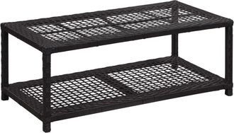 vidaXL Zapatero De Rat&aacute;n Sint&eacute;tico Negro 80x40x30 Cm Vidaxl