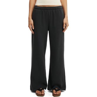 Cotton On Womens Classic Fleece Wide Leg Sweatpant in Shadowstone at Nordstrom, Size Xxx-Small