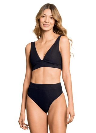 Maaji Maaji Jade Bikini Bottom Womens Black Stretch High-Waist Swimwear JDM2393