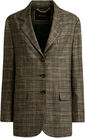 Kiton Groene Glen Plaid Blazer - Dames - Blazers - Groen - XS - Jassen