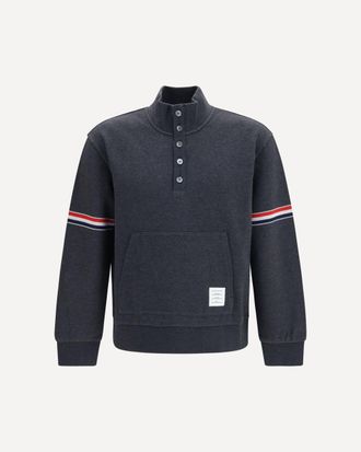 Thom Browne Maglione Loopback in pique&eacute; di cotone Man 4