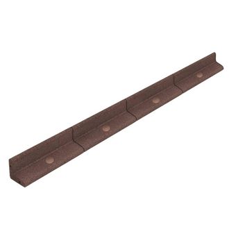 MonsterShop Flexible Lawn Edging 48m With Mallet - Brown in Terracotta | Size: 120 cm