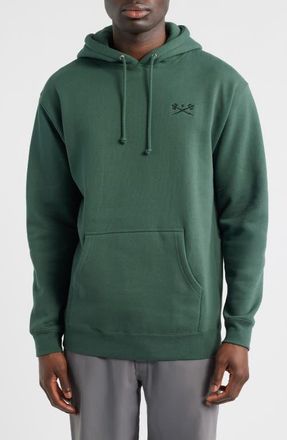 Dark Seas Go-To V2 Fleece Graphic Hoodie in Alpine Green at Nordstrom, Size Medium