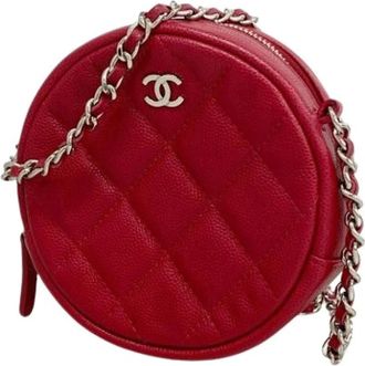 Chanel Pre-owned Cross Body Bags, female, Red, Size: ONE SIZE Pre-owned Vintage Shoulder Bag