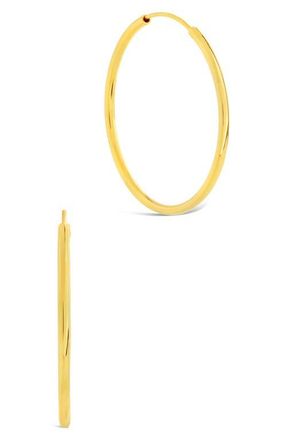 Sterling Forever Lucy Huggie Hoop Earrings in Gold at Nordstrom