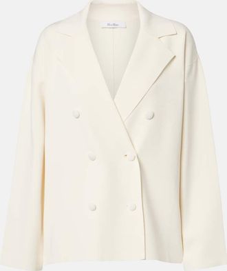 Max Mara Calte double-breasted crepe blazer