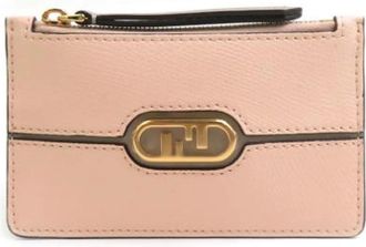 Fendi Tweedehands leren portemonnees - Dames - Vintage Accessoires - Roze - ONE Size - Leer - Vintage