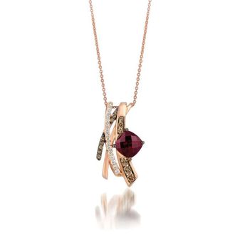 Le Vian Ladies Semi Precious Fashion Pendant in 14k Strawberry Gold