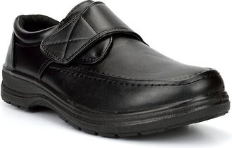 Generic Mens Wide Fit Shoes Mens Wide Shoes Mens Shoes Charles Southwell Casual Shoes Comfort Shoes Lightweight Shoes Touch Fastening Shoes Black (E Fitting) 