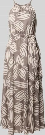 Apricot Maxikleid aus Viskose-Mix mit Leinen-Anteil in Sand, Gr&ouml;&szlig;e XXL