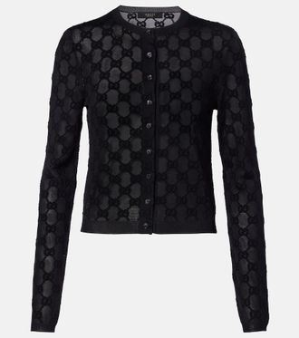 Gucci GG cr&ecirc;pe cardigan