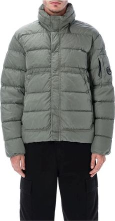 C.P. Company Chrome Puffer Jacket - Heren - Winterjassen - Grijs - M - Nylon - Jassen