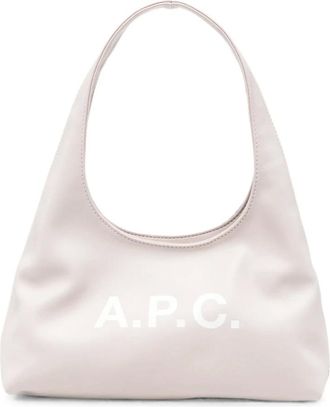 A.P.C. A.p.c., Tassen, Dames, Roze, ONE Size, Katoen, Baby Ninon Schoudertas
