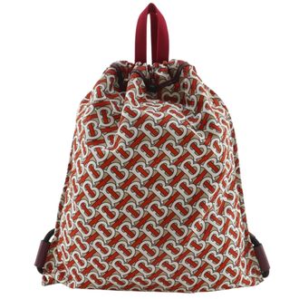 Burberry Orange Nylon Backpack (Pre-Owned)