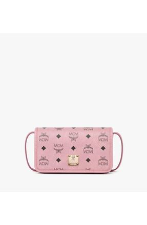MCM Aren Crossbody Wallet in Visetos in Soft Pink at Nordstrom