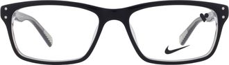 Nike Demo Rectangular Mens Eyeglasses NIKE 7242 N 001 53