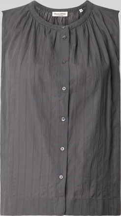 Marc O'Polo Relaxed Fit Bluse aus reiner Baumwolle in Dunkelgrau, Gr&ouml;&szlig;e 34