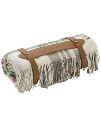 Di Maestro Di Maestro Volterra Super Soft Italian Cotton Plaid Throw