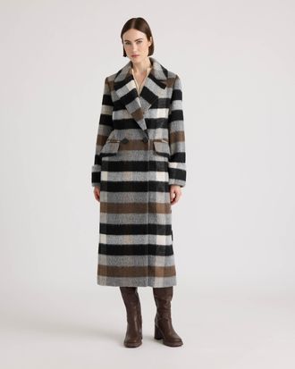 NVLT Womens Faux Wool with Large Patch Pockets and Turn Over Cuffs