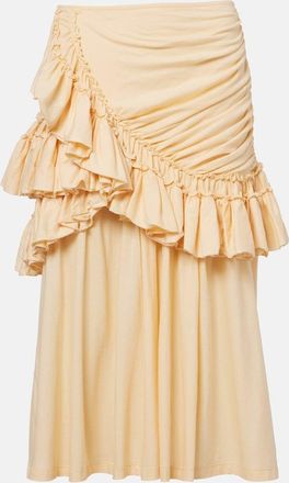 Dries Van Noten Humairah cotton midi skirt