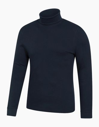 Mountain Warehouse Mens Mountain Warehouse Mens Meribel Cotton Thermal Top - Navy - Size: 32