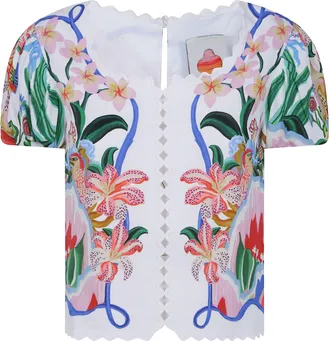 Farm Rio Shirt Short Sleeve Garden Of Life