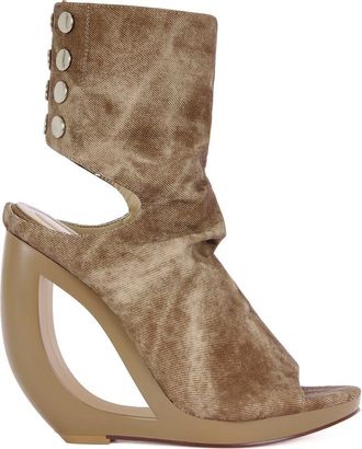 Azalea Wang Circos Wedge Sandal in Brown at Nordstrom, Size 6