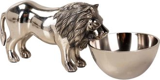 Adda Home Bol plateado de aluminio 31x12x12cm