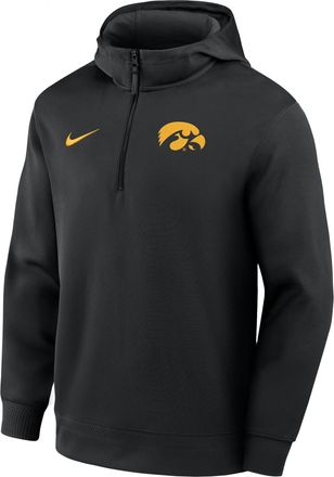Nike Iowa Coaches Premium Nike Mens Dri-FIT College 1/4-Zip Hoodie in Black | 03PQ00AIA-NWP
