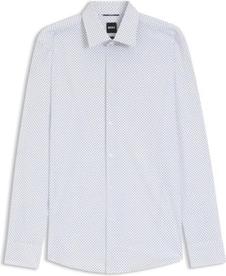 HUGO BOSS Formele overhemden - Heren - Zakelijke Overhemden - Blauw - 4XL - Overhemden