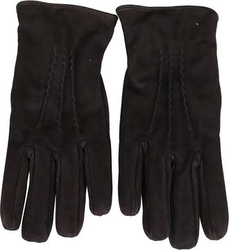 Lardini Bruine Handschoenen - Heren - Handschoenen - Bruin - L - Su&egrave;de - Accessoires