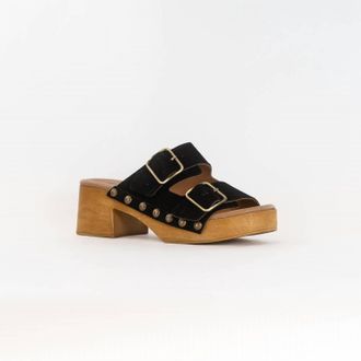 Eric Michael Womens Austin Sandal In Black