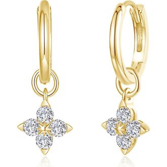 Lafonn Trillium Simulated Diamond Dangle Earrings in Gold at Nordstrom