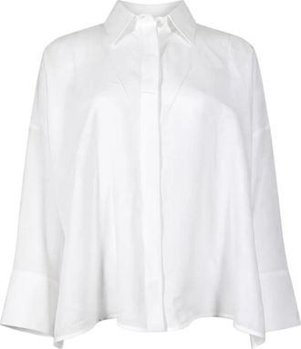 Fabiana Filippi Poplin Katoenen Shirt - Dames - Overhemden - Wit - M - Katoen - Overhemden