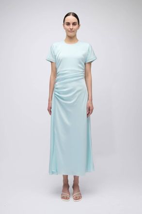 SIMKHAI Marabella Draped Midi Dress In Sky