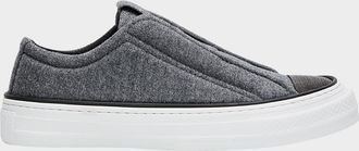 Brunello Cucinelli Wool Monili Slip-On Sneakers