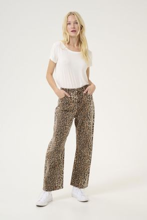 Culture Casual broek CUaliena Relaxed fit leopard