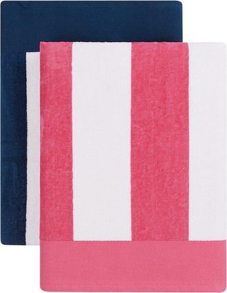 Oceanfront Resort Cabana Stripe 2-Pack Beach Towels