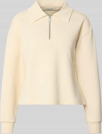 Scotch & Soda Sweatshirt mit Rei&szlig;verschluss in Offwhite, Gr&ouml;&szlig;e XL