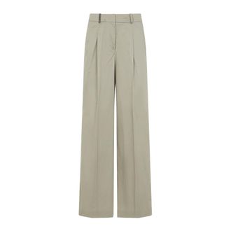 PESERICO Dames, Broeken, Groen, Maat: XS Katoen