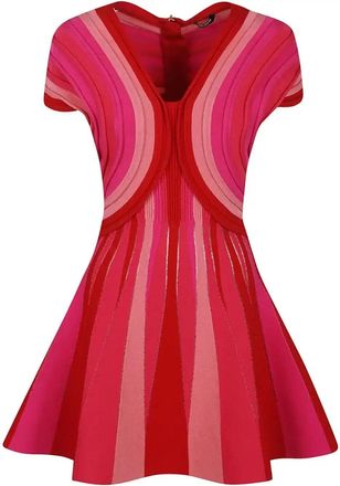 Balmain Fla Mini Dress - Womens - Viscose