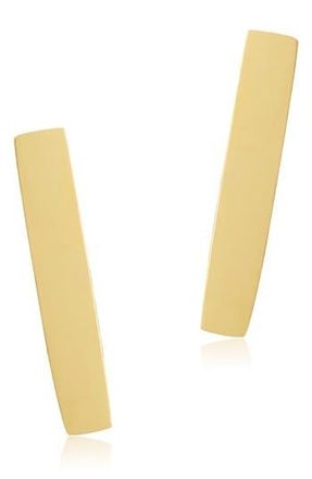 Adornia Water Resistant Bar Stud Earrings in Yellow at Nordstrom Rack